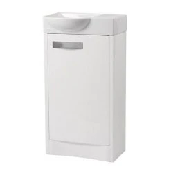 Roper Rhodes Mia 450mm Freestanding Vanity Unit - Gloss White | Compact Bathroom Storage Solution