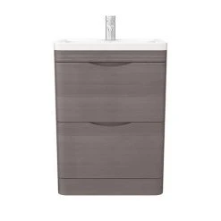 Monza 600mm Floor Standing Vanity Unit in Stone Grey Woodgrain | Freestanding Bathroom Furniture 10 Monza 600mm Floor Standing Vanity Unit in Stone Grey Woodgrain | Freestanding Bathroom Furniture -Vanity Units Shop MZ600FSG d6 460