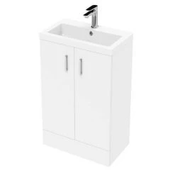 Pallas 500 Modern Gloss White Floor Standing Vanity Unit -Vanity Units Shop PAL006E D2 460