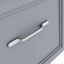 Period Bathroom Co. Wall Hung Vanity - Matt Grey - 800mm 2 Drawer with Chrome Handles 5 Period Bathroom Co. Wall Hung Vanity - Matt Grey - 800mm 2 Drawer with Chrome Handles -Vanity Units Shop PBC8WHGRY2D d2 460