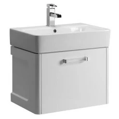 Tavistock Q60 575mm Gloss White Wall Mounted Unit & Basin