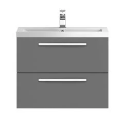 Hudson Reed 720mm Gloss Grey Modular Basin Vanity Unit - Modern Wall Hung Bathroom Vanity -Vanity Units Shop QUA006 nd1 460