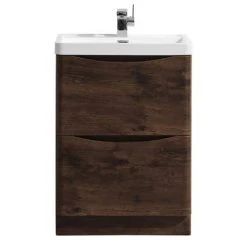 Monza Chestnut 600mm Wide Floor Standing Vanity Unit - Elegant Freestanding Bathroom Furniture -Vanity Units Shop RC600FS d1 460