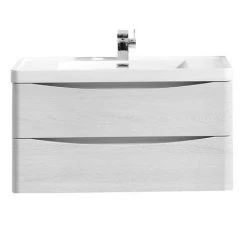 Monza White Ash 900mm Wall Mounted Vanity Unit | Modern Wall Hung Bathroom Storage 11 Monza White Ash 900mm Wall Mounted Vanity Unit | Modern Wall Hung Bathroom Storage -Vanity Units Shop RWA900WM d1 460