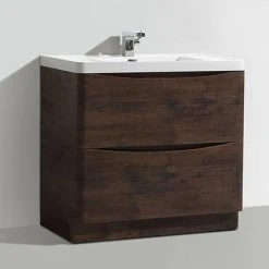 Monza Chestnut 900mm Wide Floor Standing Vanity Unit - Freestanding Bathroom Storage -Vanity Units Shop Ronda Chestnut 900mm Floor Standing Vanity Unit d1 460