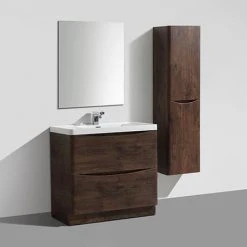 Monza Chestnut 900mm Wide Floor Standing Vanity Unit - Freestanding Bathroom Storage -Vanity Units Shop Ronda Chestnut 900mm Wide Floor Standing Vanity Unit d4 460