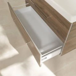 Villeroy & Boch Avento Arizona Oak 1000mm Wall Hung 2-Drawer Double Vanity Unit - Elegant Bathroom Storage Solution -Vanity Units Shop SAVE01VH01 D5 460
