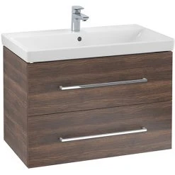 Villeroy & Boch Avento Arizona Oak 800mm Wall Hung 2-Drawer Vanity Unit - Premium Bathroom Furniture