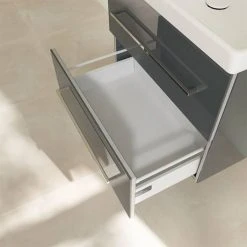 Villeroy & Boch Avento Crystal Grey 650mm Wall Hung 2-Drawer Vanity Unit - Modern Bathroom Storage 11 Villeroy & Boch Avento Crystal Grey 650mm Wall Hung 2-Drawer Vanity Unit - Modern Bathroom Storage -Vanity Units Shop SAVE07B101 D6 460