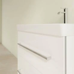 Villeroy & Boch Avento Wall Hung Vanity Unit 630mm - Crystal White - SAVE07B401 | Modern Bathroom Furniture -Vanity Units Shop SAVE07B401 D4 460