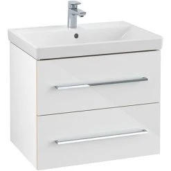 Villeroy & Boch Avento Wall Hung Vanity Unit 630mm - Crystal White - SAVE07B401 | Modern Bathroom Furniture