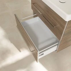 Villeroy & Boch Avento Arizona Oak 650mm Wall Hung 2-Drawer Vanity Unit - Modern Bathroom Storage Solution 11 Villeroy & Boch Avento Arizona Oak 650mm Wall Hung 2-Drawer Vanity Unit - Modern Bathroom Storage Solution -Vanity Units Shop SAVE07VH01 D5 460