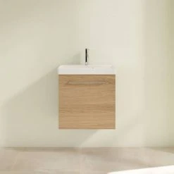 Villeroy & Boch Avento Nordic Oak 550mm Wall Hung 1-Door Vanity Unit - Stylish Bathroom Storage Solution 7 Villeroy & Boch Avento Nordic Oak 550mm Wall Hung 1-Door Vanity Unit - Stylish Bathroom Storage Solution -Vanity Units Shop SAVE11VJ01 D2 460