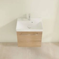 Villeroy & Boch Avento Nordic Oak 550mm Wall Hung 1-Door Vanity Unit - Stylish Bathroom Storage Solution 8 Villeroy & Boch Avento Nordic Oak 550mm Wall Hung 1-Door Vanity Unit - Stylish Bathroom Storage Solution -Vanity Units Shop SAVE11VJ01 D3 460
