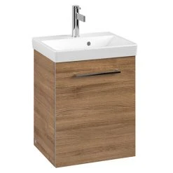 Villeroy & Boch Avento Oak Kansas 450mm Wall Hung 1-Door Vanity Unit