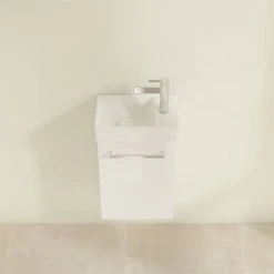 Villeroy & Boch Avento Crystal White 360mm Wall Hung Vanity Unit with Left Bowl Basin | Modern Bathroom Design 8 Villeroy & Boch Avento Crystal White 360mm Wall Hung Vanity Unit with Left Bowl Basin | Modern Bathroom Design -Vanity Units Shop SAVE31B401 D3 460