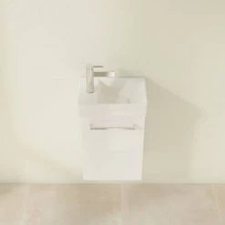 Villeroy & Boch Avento Crystal White 360mm Wall Hung Vanity Unit with Right Bowl Basin | Modern Bathroom Storage 8 Villeroy & Boch Avento Crystal White 360mm Wall Hung Vanity Unit with Right Bowl Basin | Modern Bathroom Storage -Vanity Units Shop SAVE32B401 D3 460