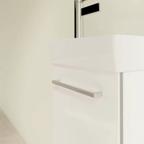 Villeroy & Boch Avento Crystal White 360mm Wall Hung Vanity Unit with Right Bowl Basin | Modern Bathroom Storage 5 Villeroy & Boch Avento Crystal White 360mm Wall Hung Vanity Unit with Right Bowl Basin | Modern Bathroom Storage - Image 5