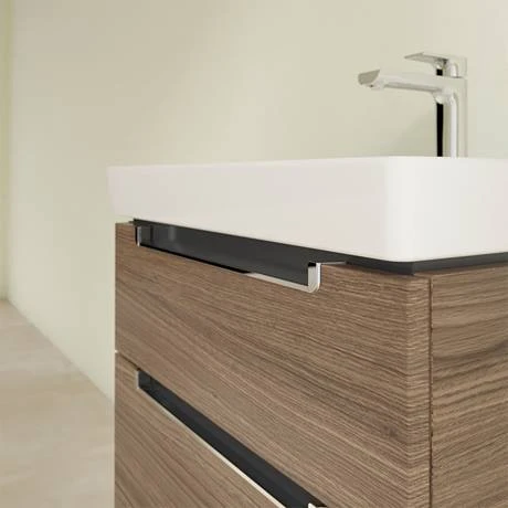 Villeroy & Boch Subway 2.0 Arizona Oak 600mm Wall Hung 2-Drawer Vanity Unit 3 Villeroy & Boch Subway 2.0 Arizona Oak 600mm Wall Hung 2-Drawer Vanity Unit - Image 3