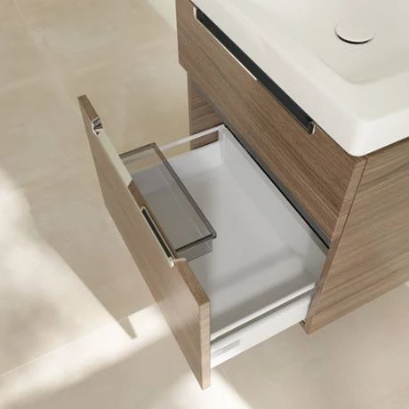 Villeroy & Boch Subway 2.0 Arizona Oak 600mm Wall Hung 2-Drawer Vanity Unit 5 Villeroy & Boch Subway 2.0 Arizona Oak 600mm Wall Hung 2-Drawer Vanity Unit - Image 5
