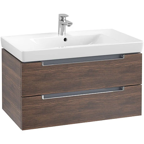 Villeroy & Boch Subway 2.0 Arizona Oak 800mm Wall Hung 2-Drawer Vanity Unit 1 Villeroy & Boch Subway 2.0 Arizona Oak 800mm Wall Hung 2-Drawer Vanity Unit
