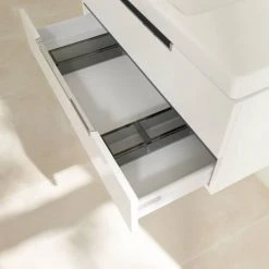 Villeroy & Boch Subway 2.0 Glossy White 1000mm Wall Hung 2-Drawer Vanity Unit -Vanity Units Shop SB2GW1000 D4 460