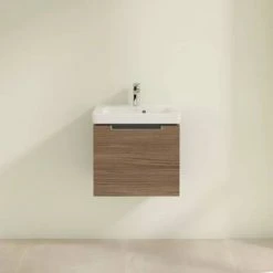 Villeroy & Boch Subway 2.0 Arizona Oak 500mm Wall Hung 1-Drawer Vanity Unit - Premium Bathroom Storage Solution -Vanity Units Shop SBAO500 D2 460