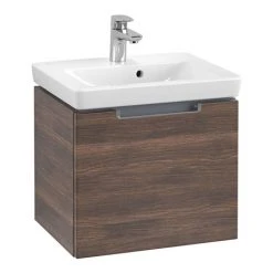 Villeroy & Boch Subway 2.0 Arizona Oak 500mm Wall Hung 1-Drawer Vanity Unit - Premium Bathroom Storage Solution