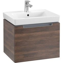 Villeroy & Boch Subway 2.0 Arizona Oak 550mm Wall Hung 1-Drawer Vanity Unit | Modern Bathroom Furniture