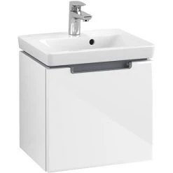 Villeroy & Boch Subway 2.0 Glossy White 450mm Wall Hung 1-Drawer Vanity Unit โ Modern Bathroom Design