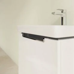 Villeroy & Boch Subway 2.0 Glossy White 500mm Wall Hung 1-Drawer Vanity Unit - Modern Bathroom Storage Solution -Vanity Units Shop SBGW500 D4 460