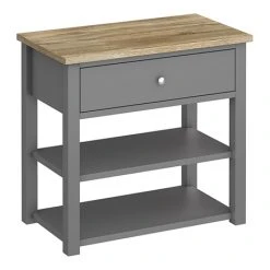 Trafalgar Countertop Vanity Unit - Grey - 840mm Wide | Freestanding Bathroom Vanity