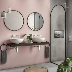 Venice Floating Basin Shelf - Dark Oak - 1200mm Wide - Wall Hung Vanity Unit 3 Venice Floating Basin Shelf - Dark Oak - 1200mm Wide - Wall Hung Vanity Unit -Vanity Units Shop V12DKSLF d1 460