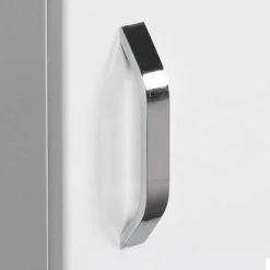 Valencia Perla 450mm Wall Hung Cloakroom Vanity - Gloss White | Compact & Stylish -Vanity Units Shop VPWHGW45 d3 460